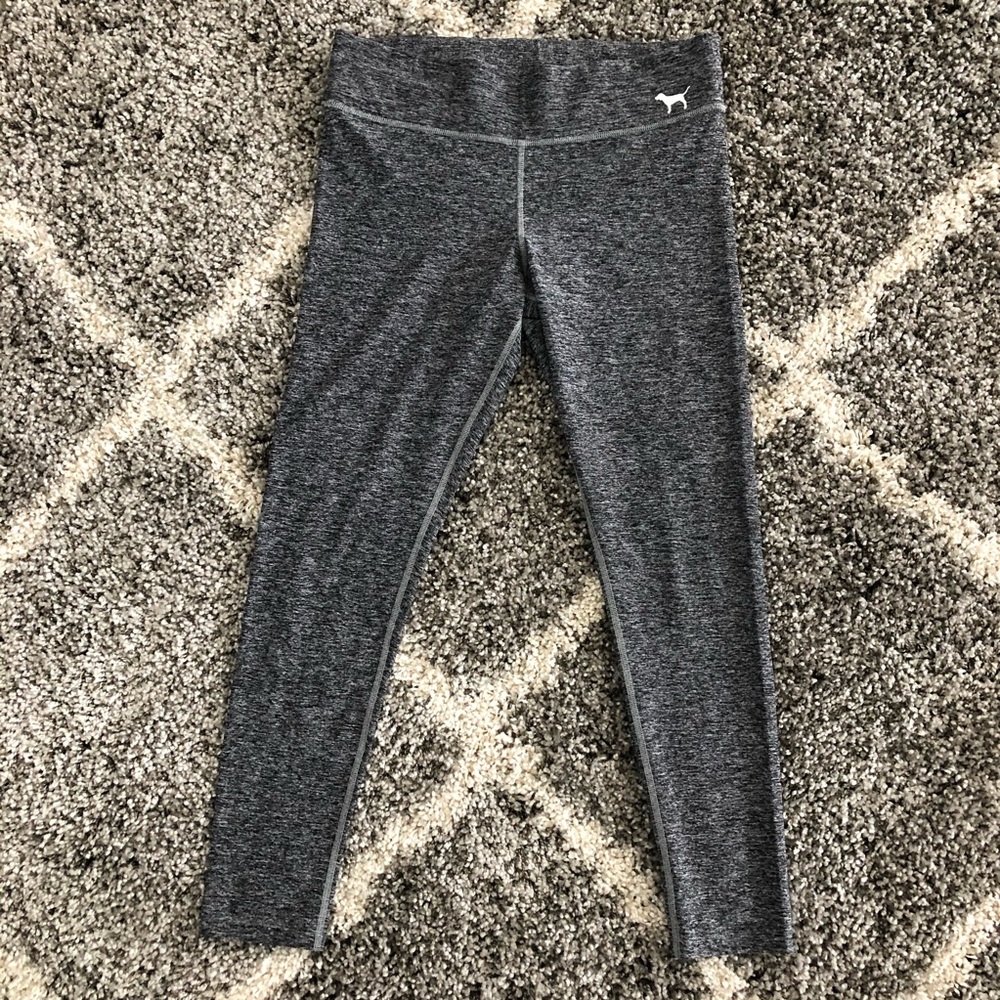 PINK Collection Yoga pants Grey/Black /Large